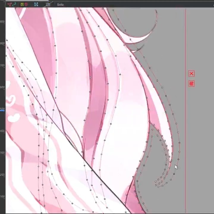hair mesh process #Live2D