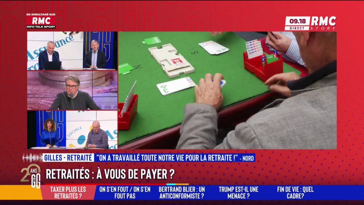 💰 Retraités : à vous de payer ? 🎙️ Gilles, retraité : "J'ai une retraite de 2500€... je ne suis pas aisé. Je fais partie de cette catégorie qui gagne trop pour avoir quelque chose et je n'ai droit à rien. On devrait plutôt baisser le salaire des députés." #GGRMC