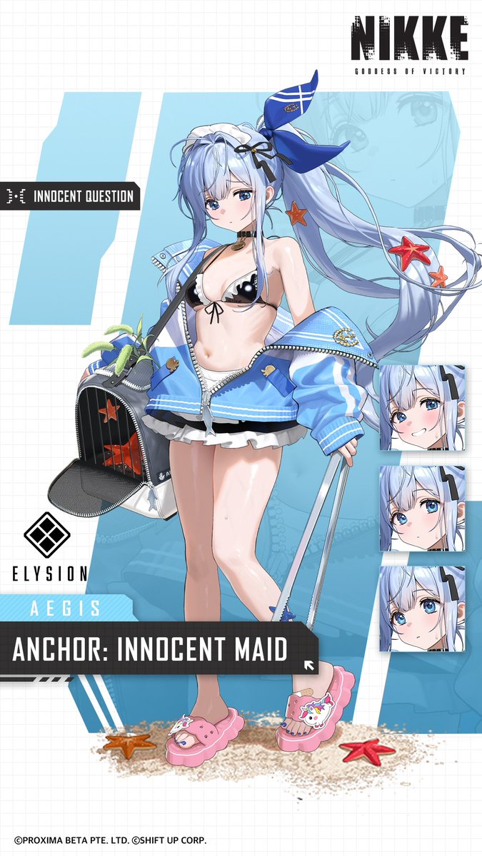 【NIKKE PROFILE - Anchor: Innocent Maid】 ✅ Manufacturer: ELYSION ✅ Affiliation: Aegis ✅ Weapon: RL: Innocent Question A girl who seems like she is not entirely of this world. She has donned a swimsuit while working as a maid, and is the exemplification of all romantic ideals. HD Ver 🔗: #NIKKE #AnchorInnocentMaid