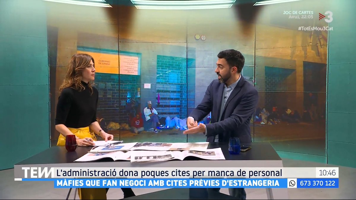 🔴 Màfies de la cita prèvia: haver de pagar per un tràmit gratuït "Les màfies segresten totes les cites prèvies d'estrangeria en qüestió de segons a través d'un programa informàtic i després les ofereixen al mercat negre", Toni Muñoz (Toni Muñoz), periodista #TotEsMou3Cat