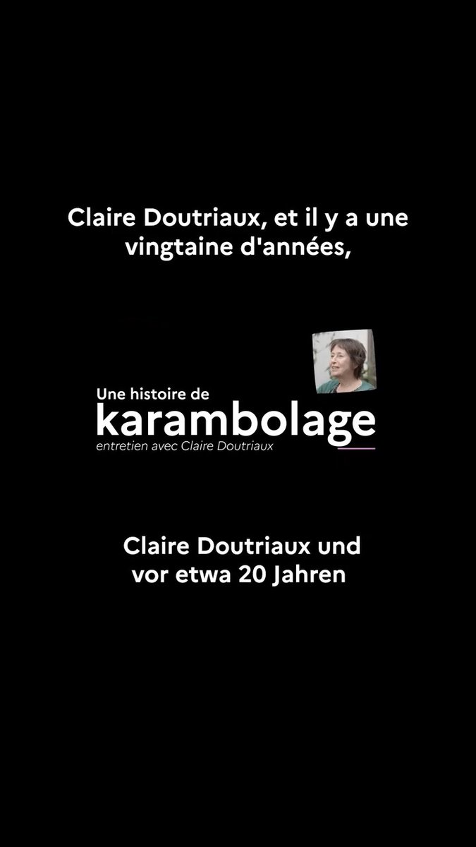 « Nous traversons la vie avec nos yeux de 🇫🇷🇩🇪, de nos deux cultures. “Karambolage”, c'est le résultat de ça. » Pour la Journée franco-allemande, découvrez avec Claire Doutriaux, créatrice d'arte KARAMBOLAGE, les origines de cette émission phare ! 🎥