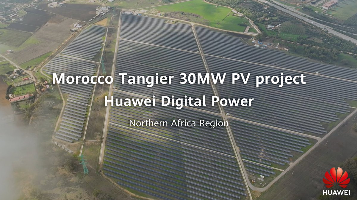 🌍Le #Maroc : un pionnier des énergies renouvelables en Afrique ! Découvrez comment les solutions photovoltaïques intelligentes de Huawei alimentent la centrale solaire de 30 MW de Tangier, un projet clé pour l’avenir énergétique vert du Maroc. #Durabilité #ÉnergieVerte #Solaire