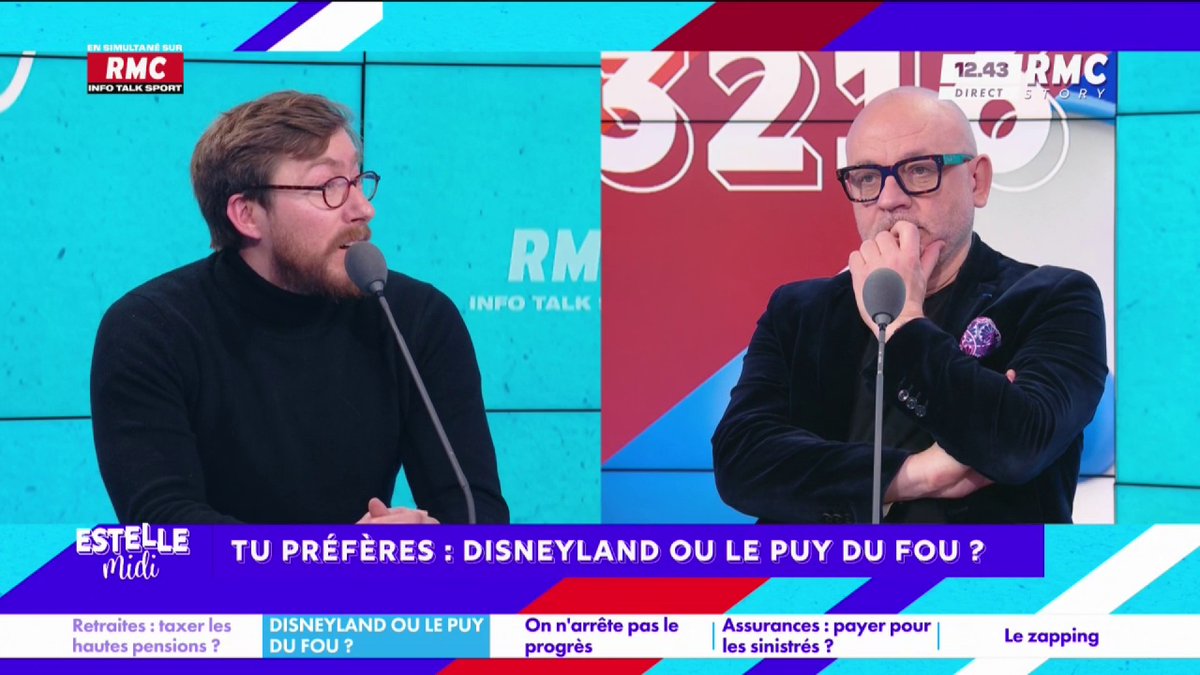 🎢 Tu préfères : Disneyland ou Puy du Fou ? #EstelleMidi