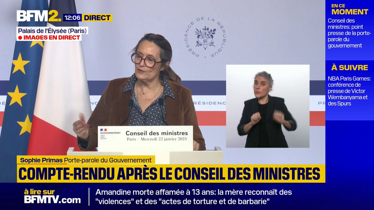 💬 "Le gouvernement ne peut pas se passer d'outils de communication dont la surface est très importante" Sophie Primas, la porte-parole du gouvernement, explique qu'un départ du réseau social X est exclu pour l'instant