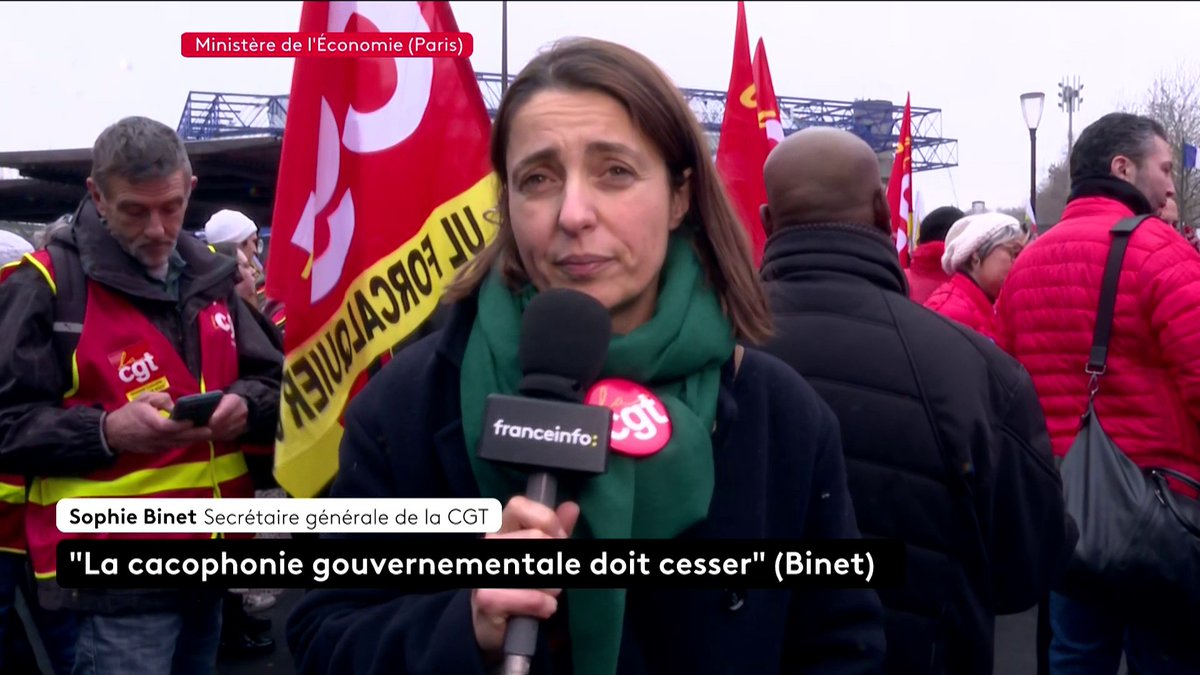 🔴 🗣"Les ministres ressortent des vieilles marottes complètement dangereuses et inefficaces" déclare Sophie Binet, secrétaire générale de la CGT, à propos du budget. "Aujourd'hui l'argent on sait où il est".