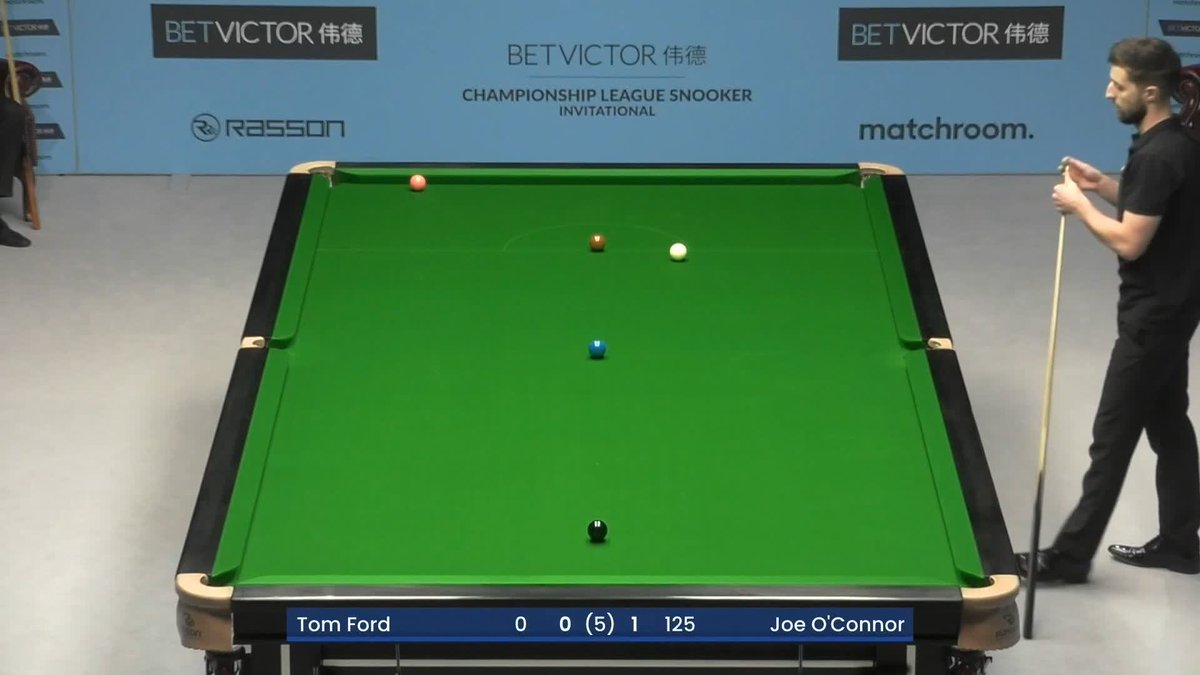 SO CLOSE!! Joe O'Connor narrowly misses the black, falling just short of securing his second 147 in professional tournament play. What an effort! BetVictor #CLSnooker
