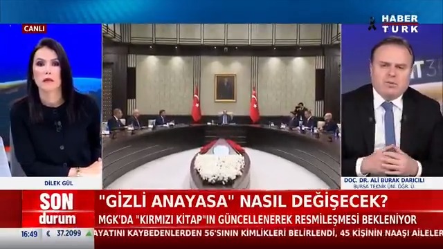 "Gizli Anayasa" nasıl değişecek? Yapay Zeka "Kırmızı Kitap"a girecek mi? Doç. Dr. Ali Burak Darıcılı #HT360'ta Dilek Gül'e değerlendirdi.
