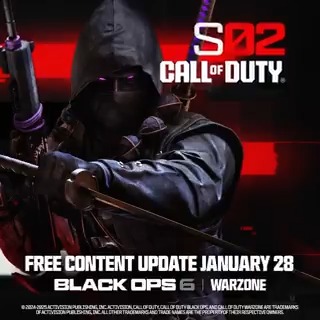 The hunt is on in Season 02 of Call of Duty on January 28 🗓️ 5️⃣ MP Maps - Bounty, Dealership, Lifeline, Bullet (Mid-Season), Grind (Mid-Season) 🔫 Fan-favorite Gun Game returns ⚔️ New Weapons, Operators, Modes, and More