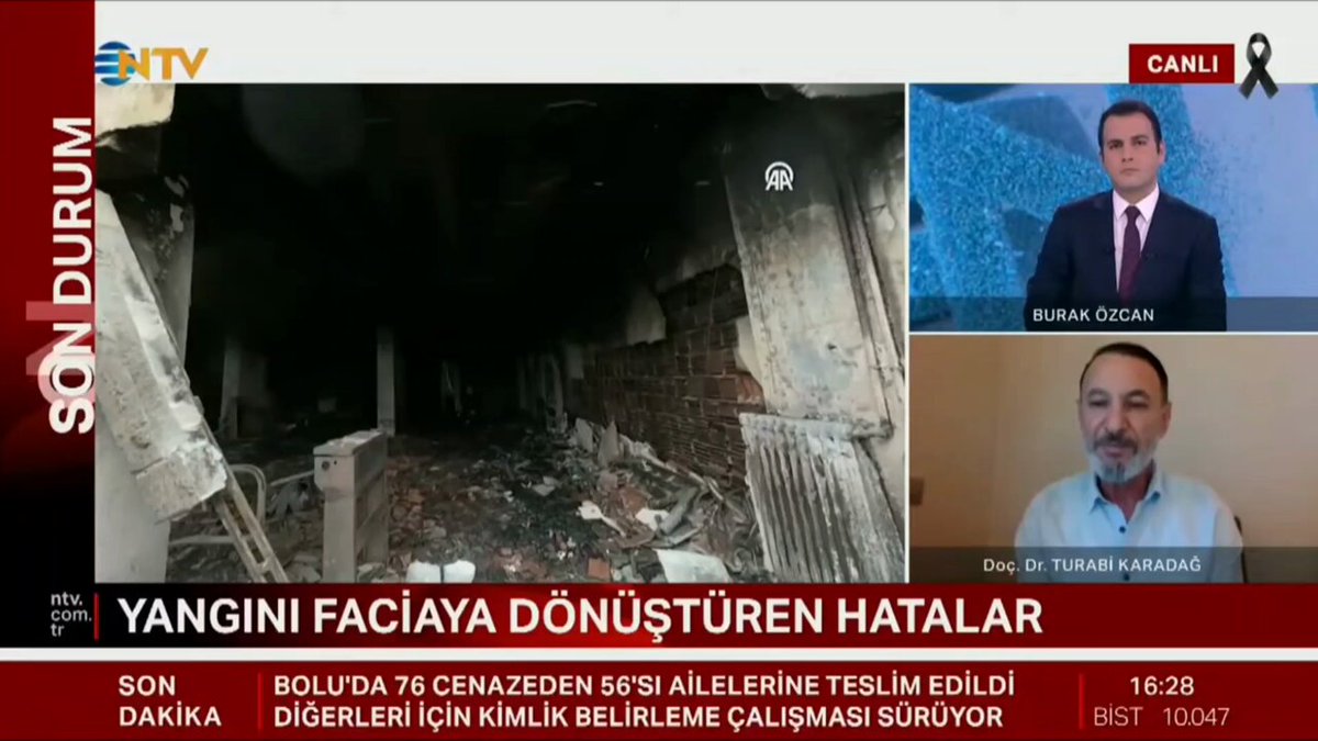 İş Güvenliği Uzmanı Doç. Dr. Turabi Karadağ: "Sprinkler sistemlerinin yangın önlemedeki oranı yüzde 94. İşverenler bunu ek maliyet nedeniyle yapmıyor. İş kazalarındaki en büyük sıkıntımız işverenlerin para kazanma hırsı..."