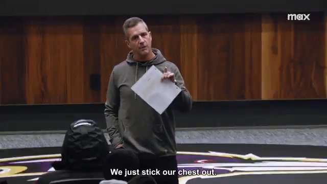 John Harbaugh gave a moving speech to the Baltimore Ravens after the tough playoff loss. 💜 #HardKnocks In Season with the AFC North available now on hbo max fka