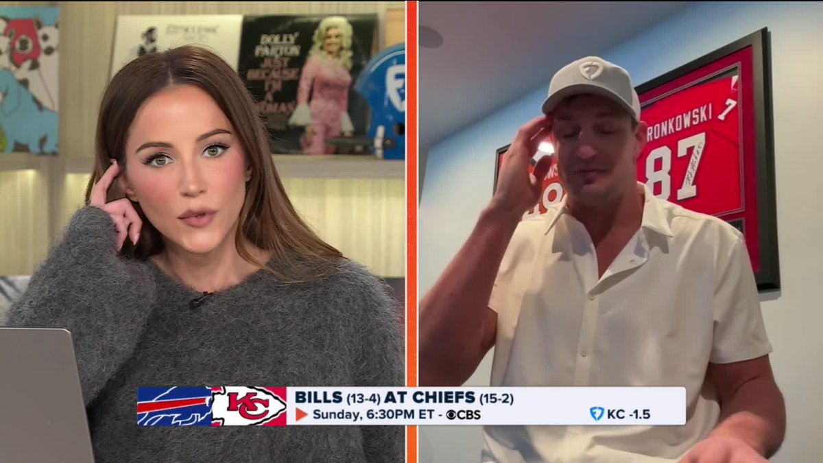 .Rob Gronkowski makes his AFC CHAMPIONSHIP pick 😉 🗣️ Chiefs by 4 (-1.5) Kay Adams FanDuel Sportsbook Kansas City Chiefs Buffalo Bills | #ChiefsKingdom