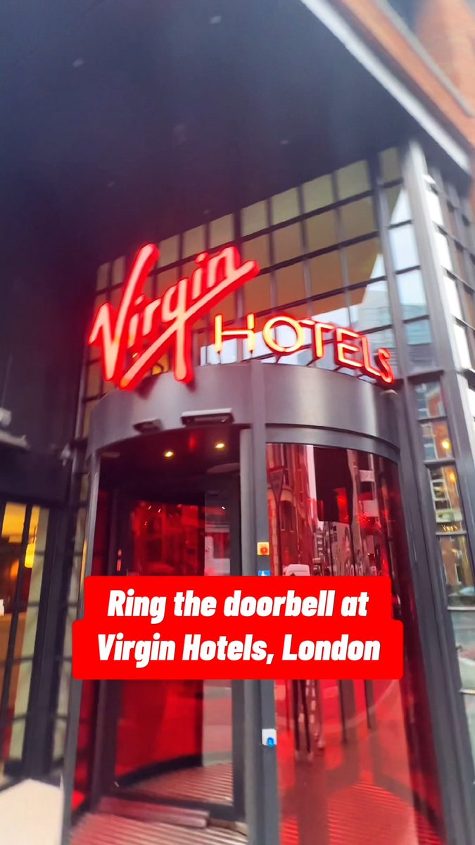 Ring the doorbell and pitch your business idea at Virgin Hotels in London 🇬🇧 Richard Branson and Simon Squibb are listening. Can you spare 60 seconds?