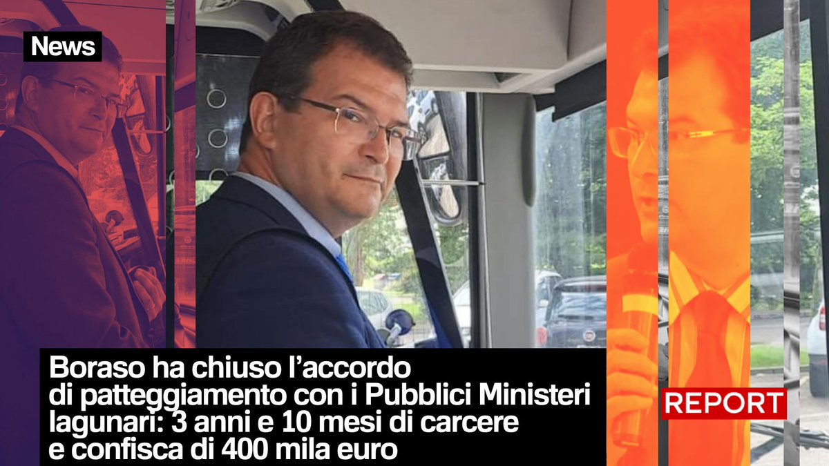 Renato Boraso, ex assessore del Comune di Venezia, ha chiuso l’accordo di patteggiamento con i Pubblici Ministeri lagunari: 3 anni e 10 mesi di carcere più la confisca di 400 mila euro. Rivedi qui l'inchiesta integrale👇
