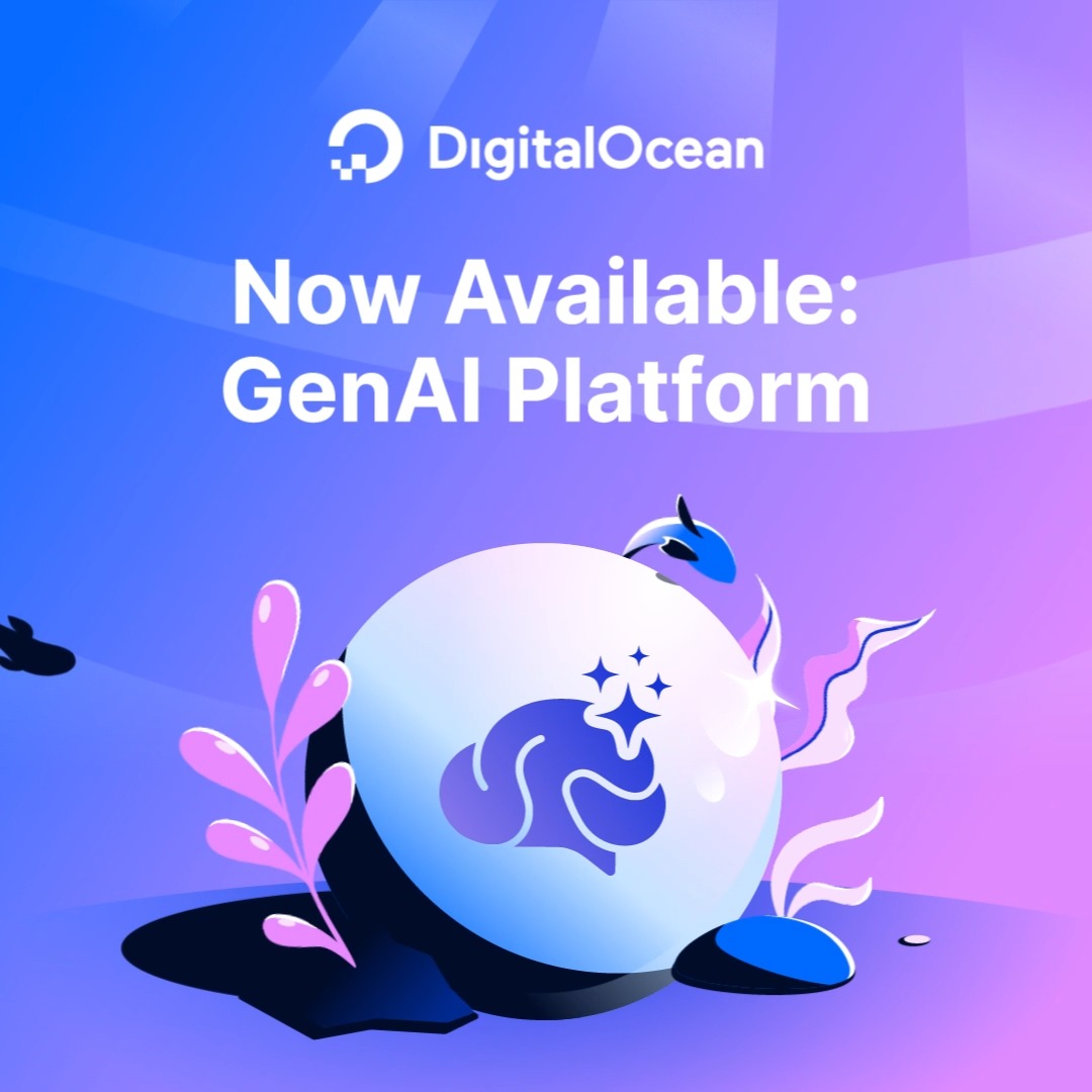 #DigitalOcean’s GenAI Platform is now available! ☁️🚀✨ Build #AI-powered applications with ease—no expertise needed. #CloudComputing #GenerativeAI #Developers 🔗