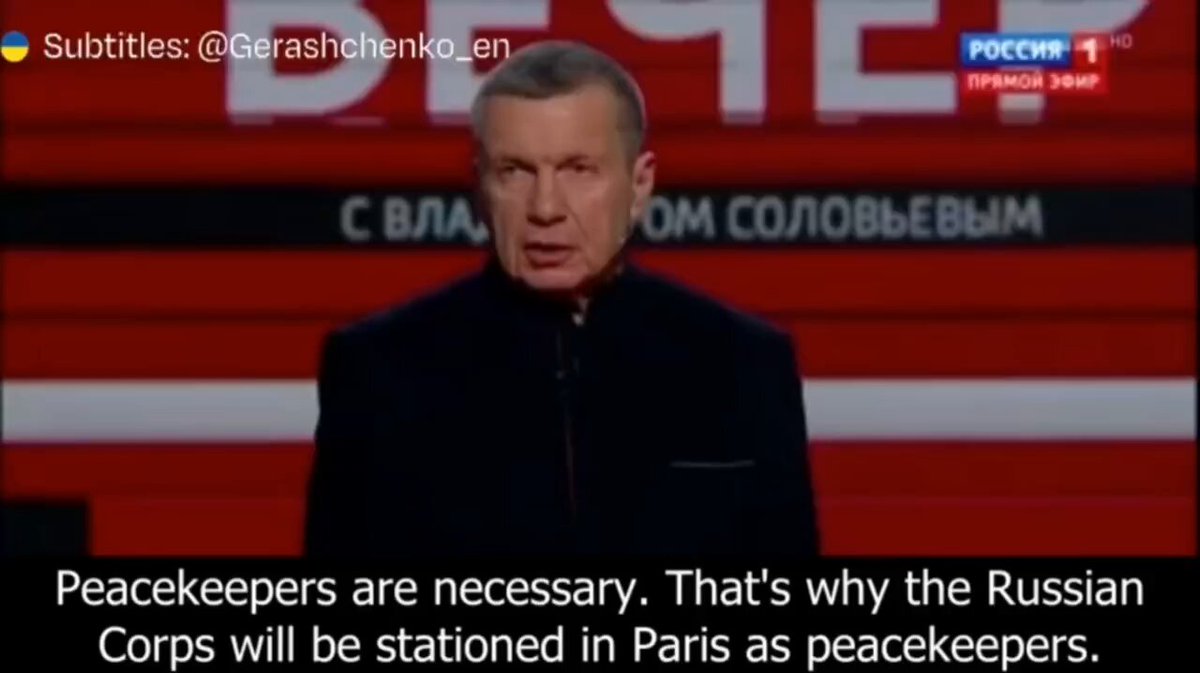 Attention, Europe! Russian propagandist Solovyev threatens that the Russian Corps will be stationed in Paris, Rome, and Lisbon as peacekeepers, and "Berlin will have to be destroyed," because they "have forgiven Berlin many times, but they never realized anything."