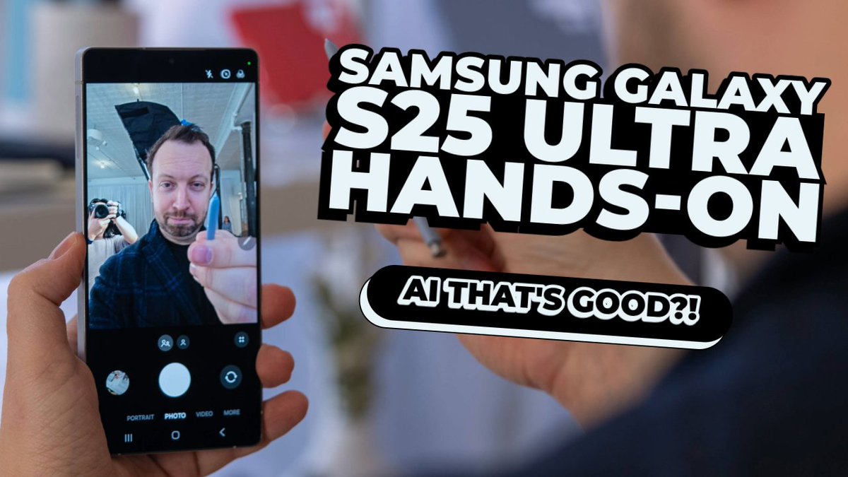 🚨Video: I got 3 hours of hands-on time with Samsung Galaxy S25 Ultra. More info The Shortcut, but here's a two-minute rundown of what to expect from our full review. 👇Save $50 by using my pre-order link