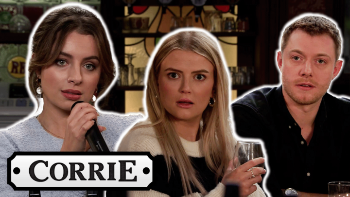 That's one way to make an announcement 😬 #Corrie