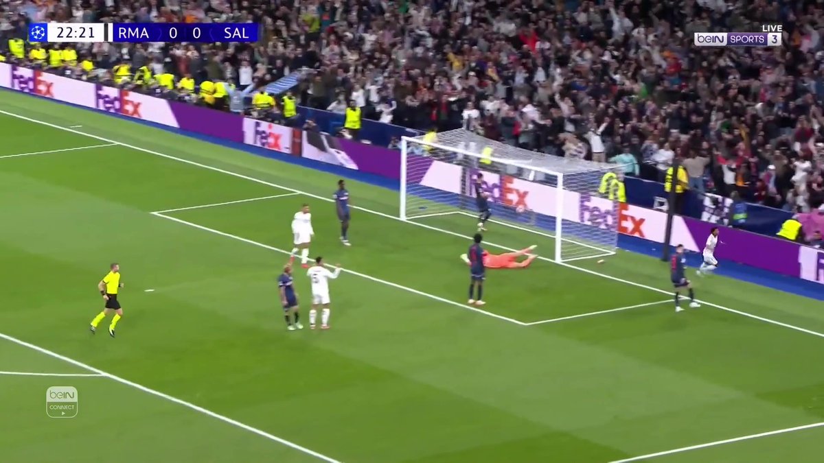 رودريغو يفتتح التسجيل لريال مدريد ⚽️🔥 #دوري_أبطال_أوروبا
