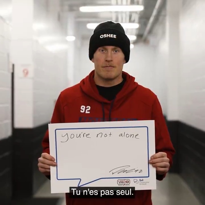 La santé mentale, c'est important d'en parler 💚 Mental health is important to talk about #BellCausePourLaCause #BellLetsTalk