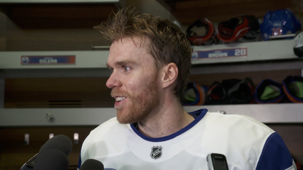 #Oilers captain Connor McDavid addressed the media on Wednesday for the first time since the announcement of his three-game suspension. Enterprise | #LetsGoOilers