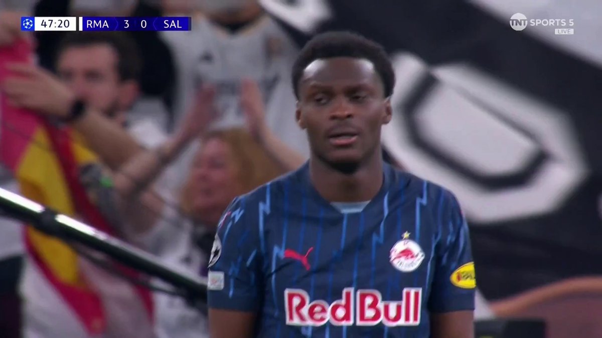 A gift for Mbappe ⚽️ Blaswich won't want to see that again, as he tries to take it past Mbappe, who takes it off him and puts it into the empty net to give Real Madrid a 3-0 lead 🫣 📺 TNT Sports & discovery+ UK