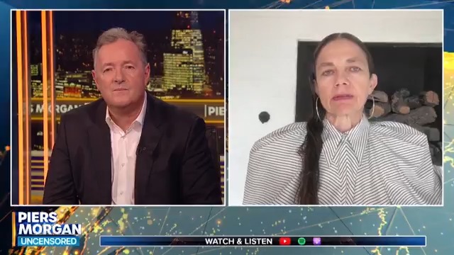 “I don’t know why they were walking over possible human remains.” Filmmaker Justine Bateman tells Piers Morgan why she thinks Harry and Meghan are ‘disaster tourists’ after they visited victims of the LA wildfires. 📺 Piers Morgan | Justine Bateman