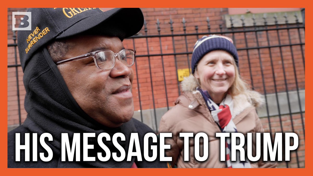 A Trump supporter from Grand Rapids, Michigan, in line for the inauguration-eve victory rally, expressed thanks that the President-elect never gave up.