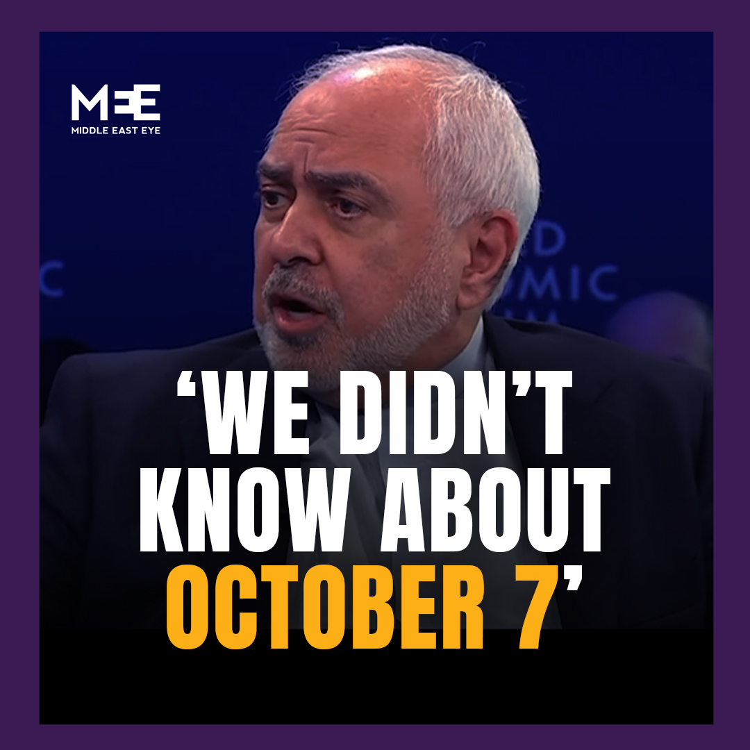 "We were supposed to have a meeting with the Americans on October 9th." Javad Zarif, the Iranian vice-president for strategic affairs, has said at Davos that Hamas's operation on October 7 'sabotaged' a potential deal renewal with the US administration.