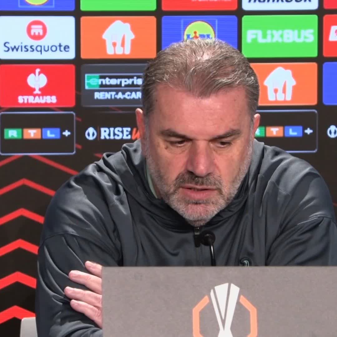 "We've got no other options" Ange Postecoglou says Tottenham have only 13 first-team players fit for tomorrow's match at Hoffenheim after a latest injury setback for Pape Sarr ⚪