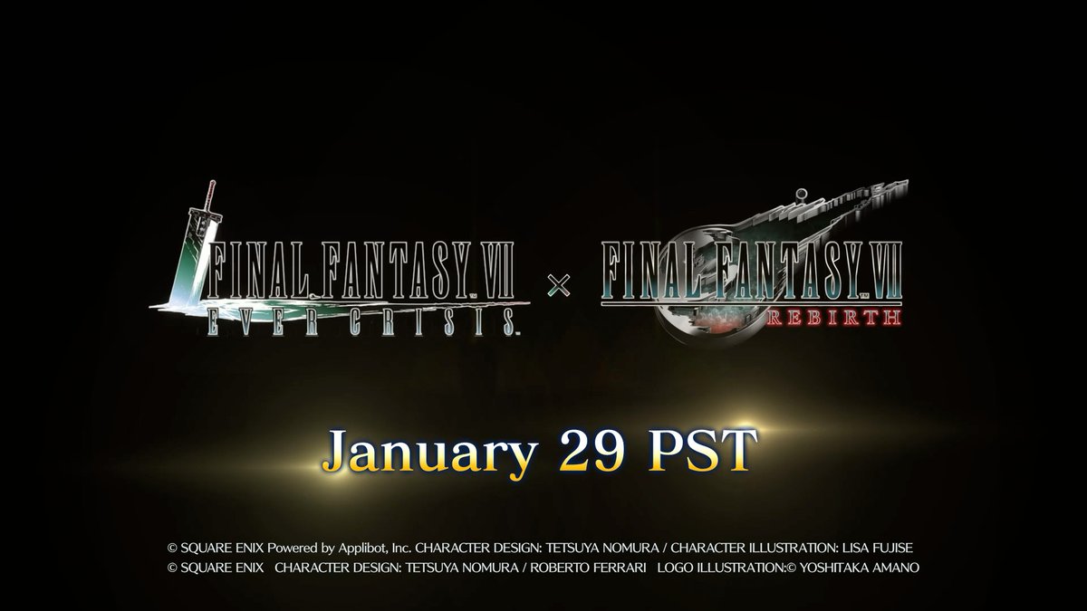 Crossover Coming Soon! As of Jan. 29 PST, a crossover with FINAL FANTASY VII REBIRTH will begin! At the Gold Saucer, LOVELESS is brought to life with the latest technology, and Aerith and her friends strive to put on the greatest show of their lives! #FF7EC #FF7R