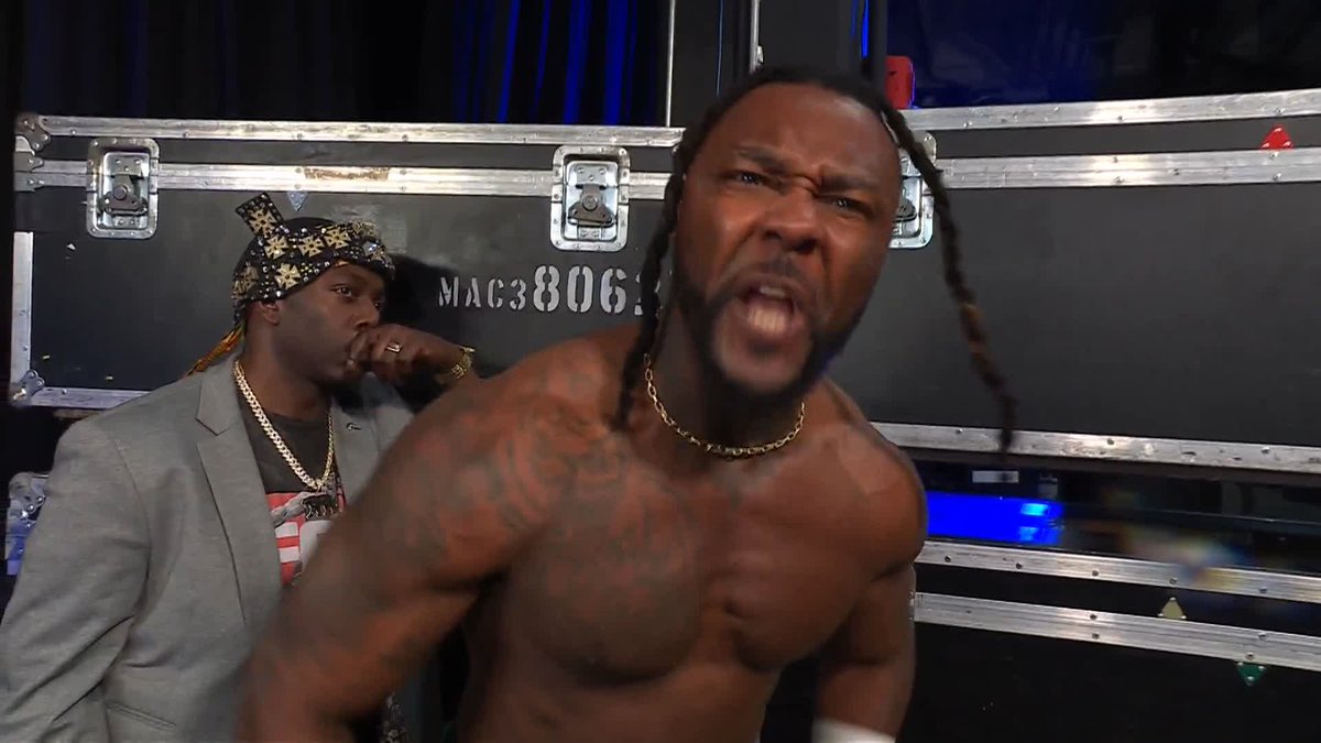 Swerve Strickland is not playing around with Ricochet's games and the challenge is laid DOWN! Watch #AEWDynamite LIVE on TBS Network & @SportsOnMax The Realest Swerve Strickland | Prince Nana