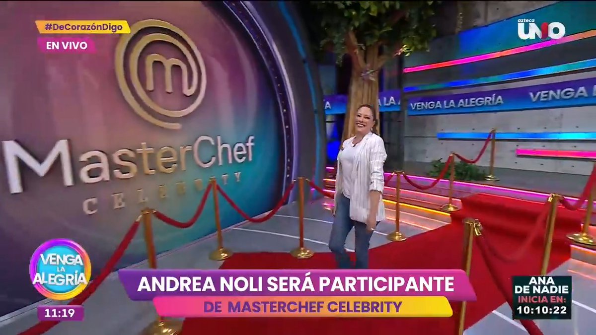 Andrea Noli está lista para el reto de #MasterChefCelebrity y llega para ganar en la cocina más famosa de México.