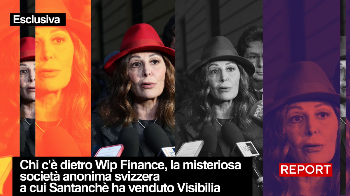 Chi c'è dietro Wip Finance, la misteriosa società anonima svizzera a cui Daniela Santanchè ha venduto Visibilia qualche settimana fa? #Report ha scoperto l'identità dei soggetti che poco prima dell'accordo hanno rimesso in piedi in tutta fretta la finanziaria elvetica.