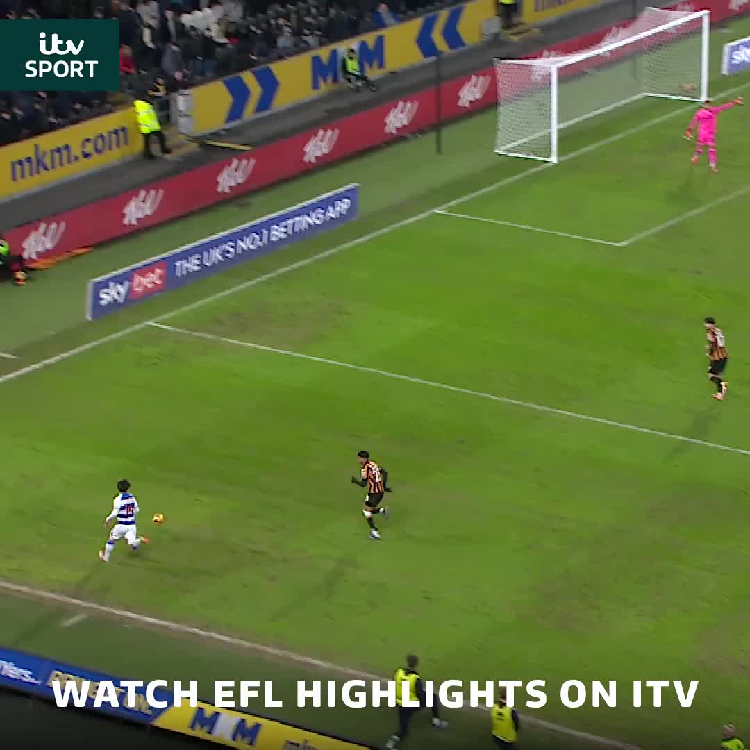 Koki Saito that is OUTRAGEOUS 😮💨 Look at that for an angle 👀 #ITVFootball | EFL | QPR FC