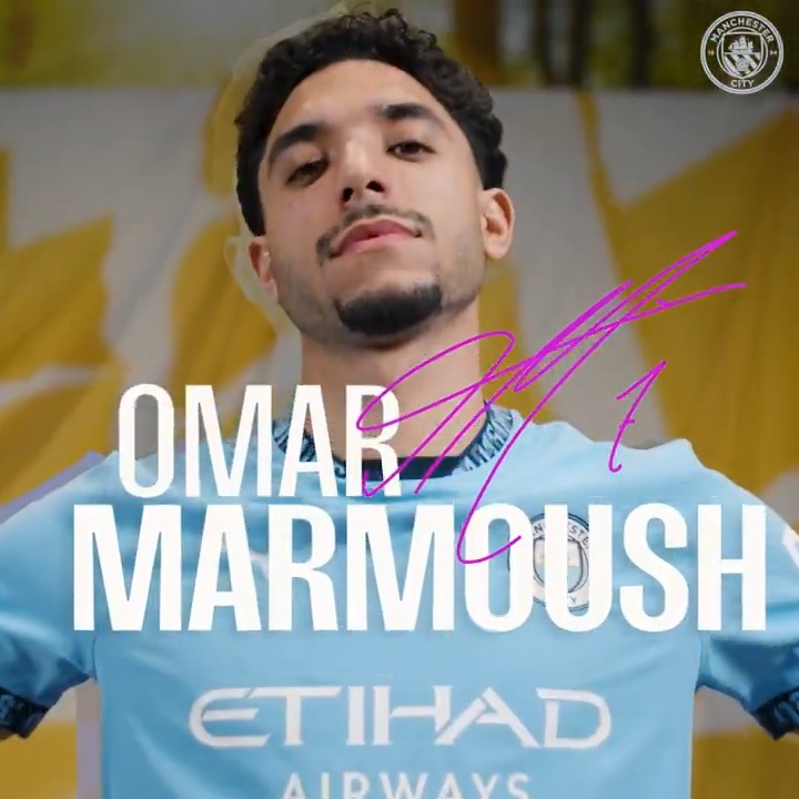 "I'm fast, good on the ball and dangerous" ⚡️ Welcome to City, Omar Marmoush 🩵