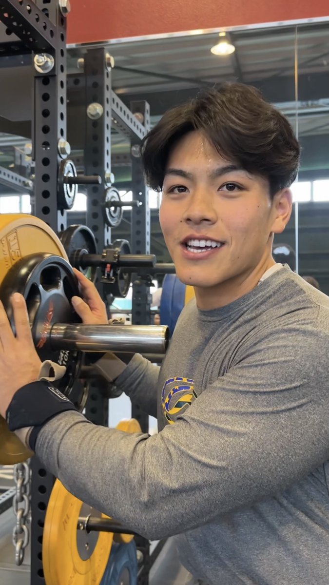 練習後はウエイトトレーニング🔥 今日は下半身重視です🦵 #中込陽翔 選手は150kgスクワット×6🏋️ #RakutenEagles #ドラフト会議2024 #キ!