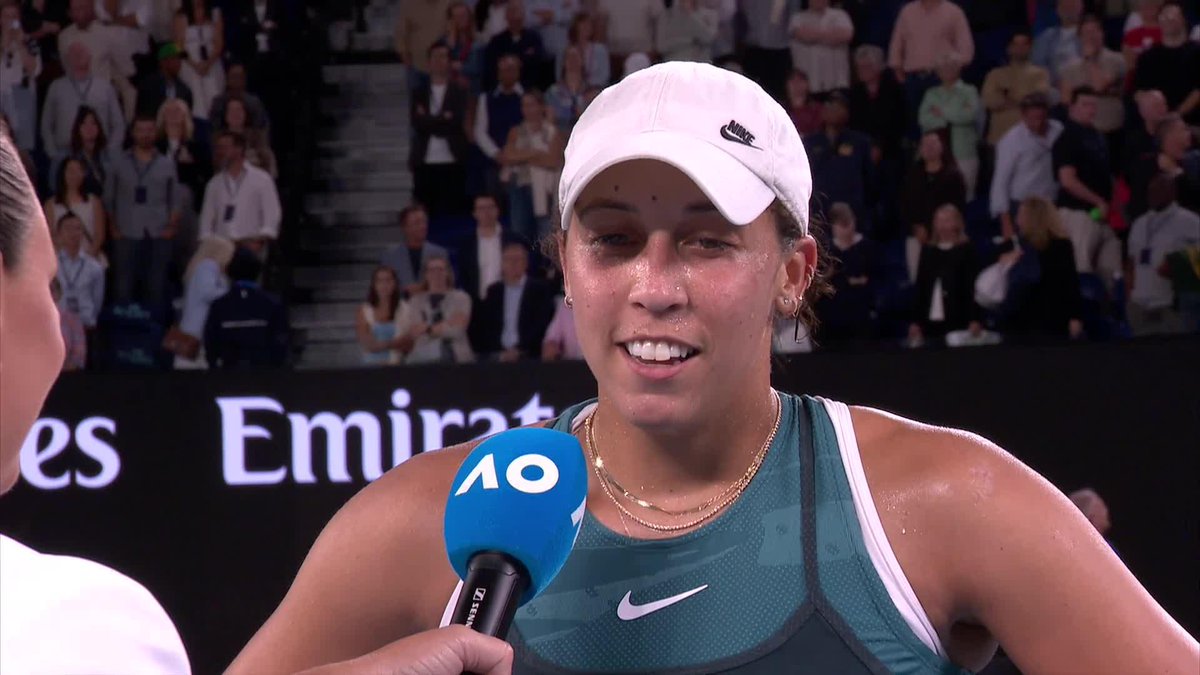 That you are, Madison Keys! That you are. #AO2025