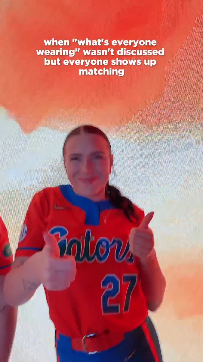 on the same wavelength 🤷‍♀️ #GoGators | #MediaDay