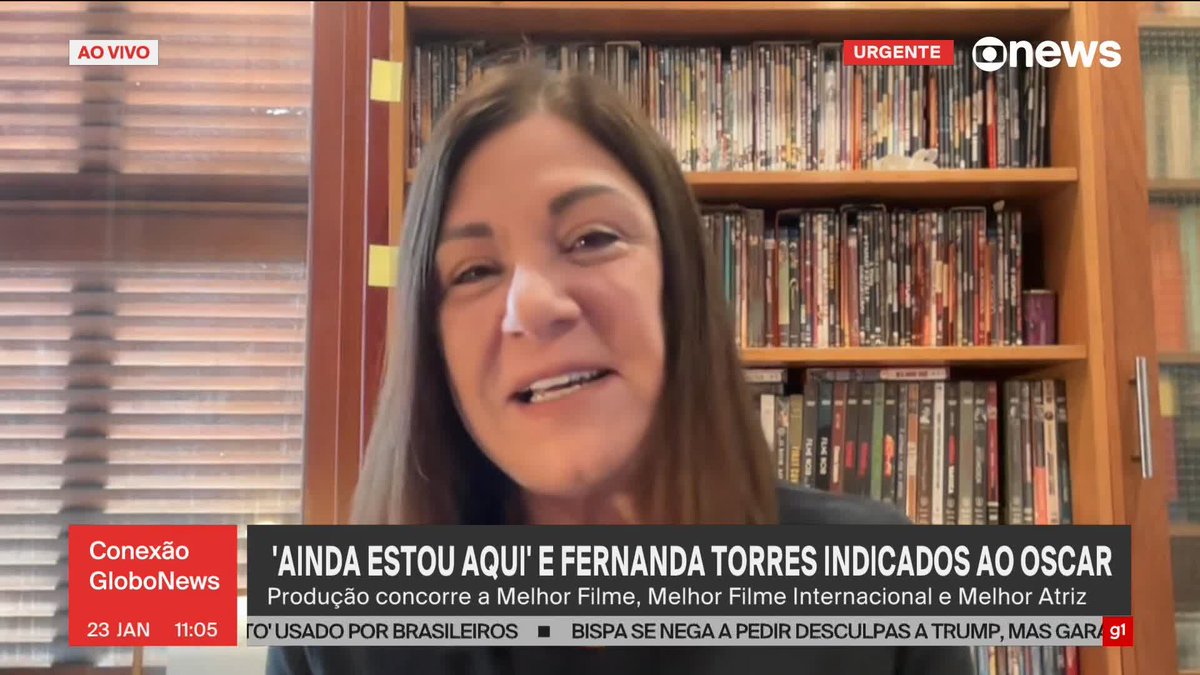 “Eu estou rindo de orelha a orelha. Estou com uma felicidade incrível”, comemora a crítica de cinema Isabela Boscov, após a indicação de Fernanda Torres e #AindaEstouAqui ao Oscar 2025. ➡ Assista ao #ConexãoGloboNews: #GloboNews