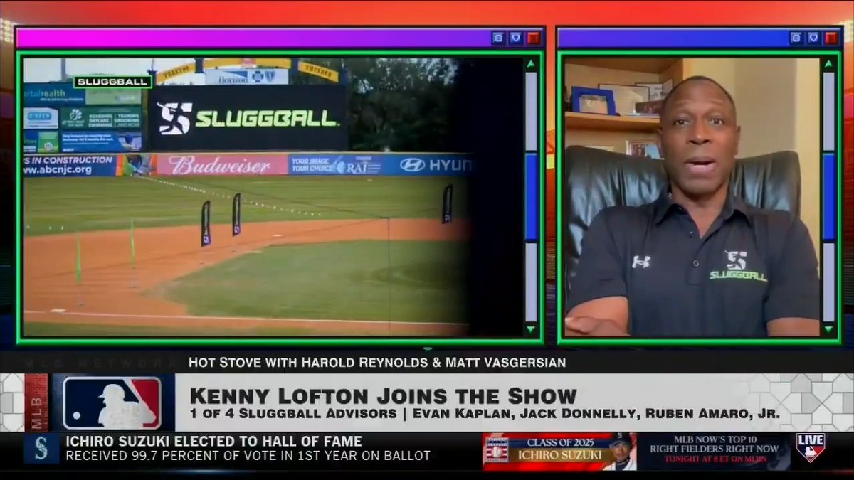 Introducing Sluggball! Kenny Lofton joined us on #MLBNHotStove to explain Sluggball, a reimagined version of baseball coming in 2025 👀