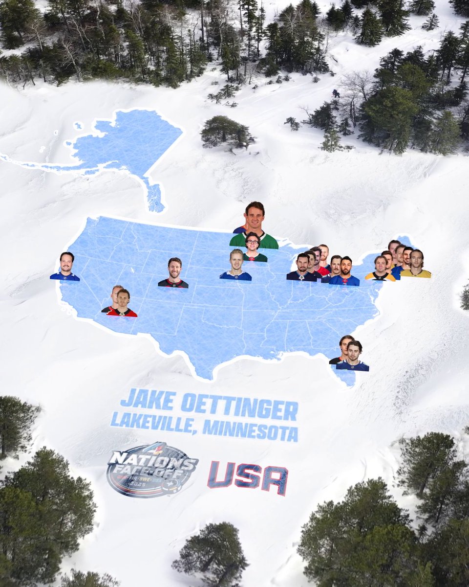 The makeup of the #4Nations USA roster. 🧬 Mark your calendars — only 20 days until #4Nations Face-Off! 🗓️