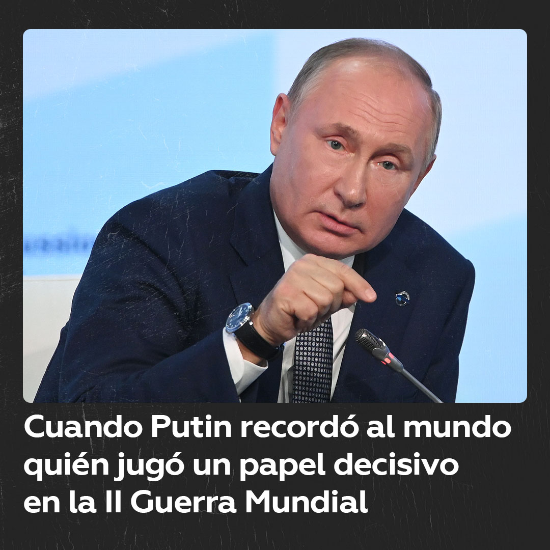 🇷🇺 Esto dijo Putin sobre un papel decisivo en la II Guerra Mundial "¿Quién asaltó Berlín ¡El Ejército Rojo! ¿Lo han olvidado?", aseveró el presidente de Rusia en una reunión del Club Internacional de Debate Valdai en 2021.