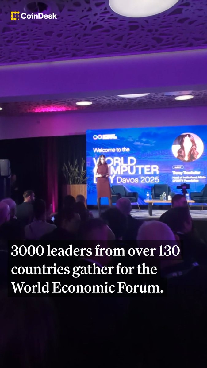 Coinbase 🛡️, Circle, and Filecoin are some of the crypto companies staging a big presence at #WEF25. While AI continues to dominate conversations, people are optimistic about crypto. @ChristineNews is in Davos, Switzerland with more 👇