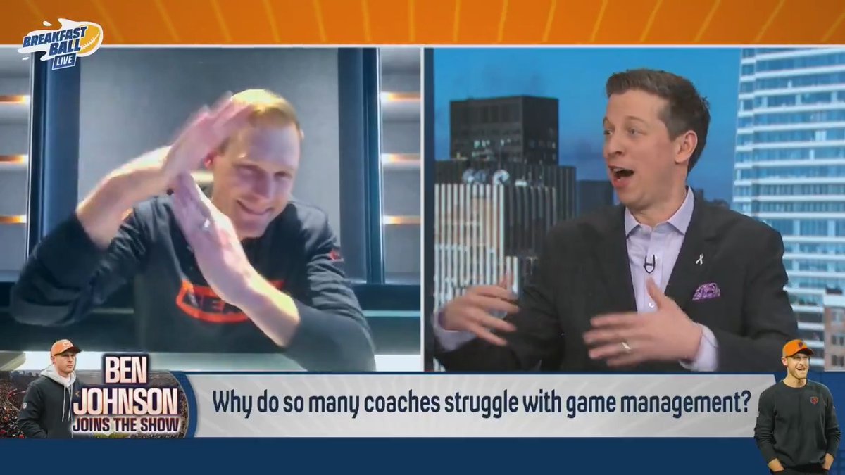 .Danny Parkins draws a VERY VERY specific hypothetical situation to Ben Johnson, but the Bears HC wasn't taking the bait 😂👀 "We're not going there today." 🤣