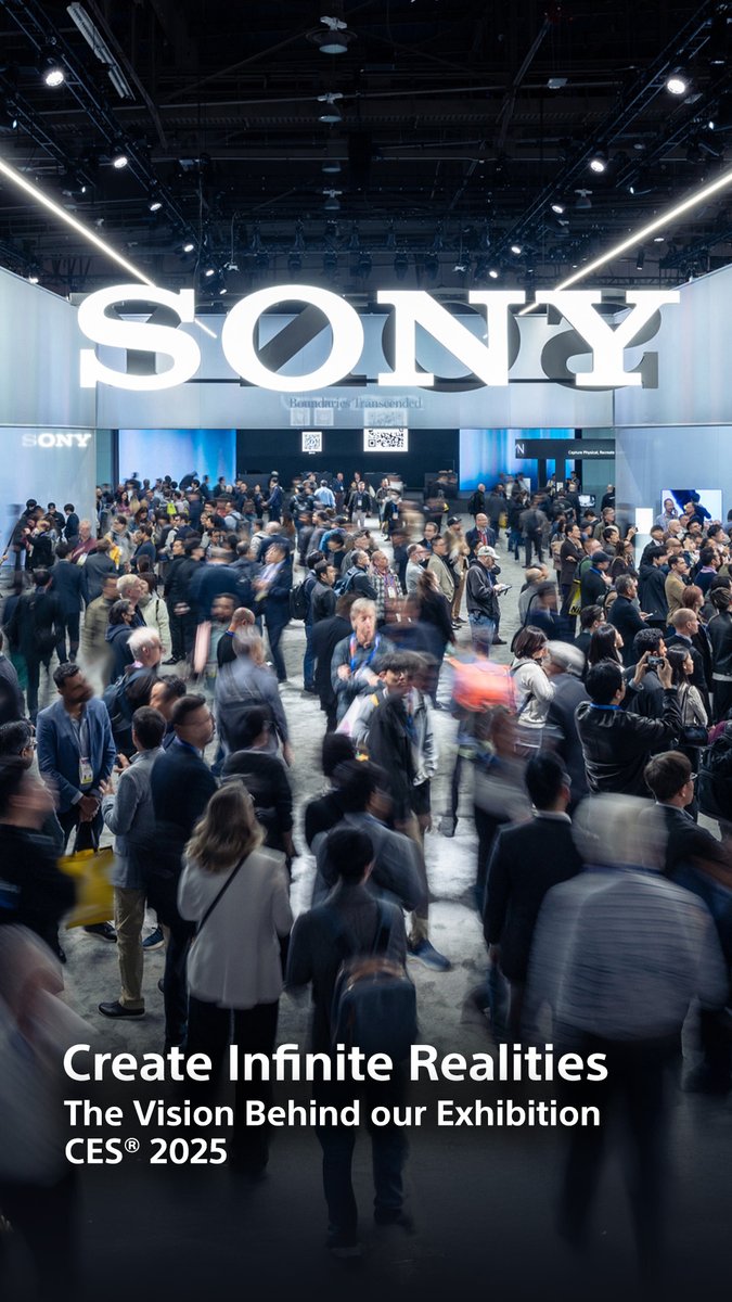 Blurring the physical world &amp; virtual reality at CES 2025. Watch: #SonyCES