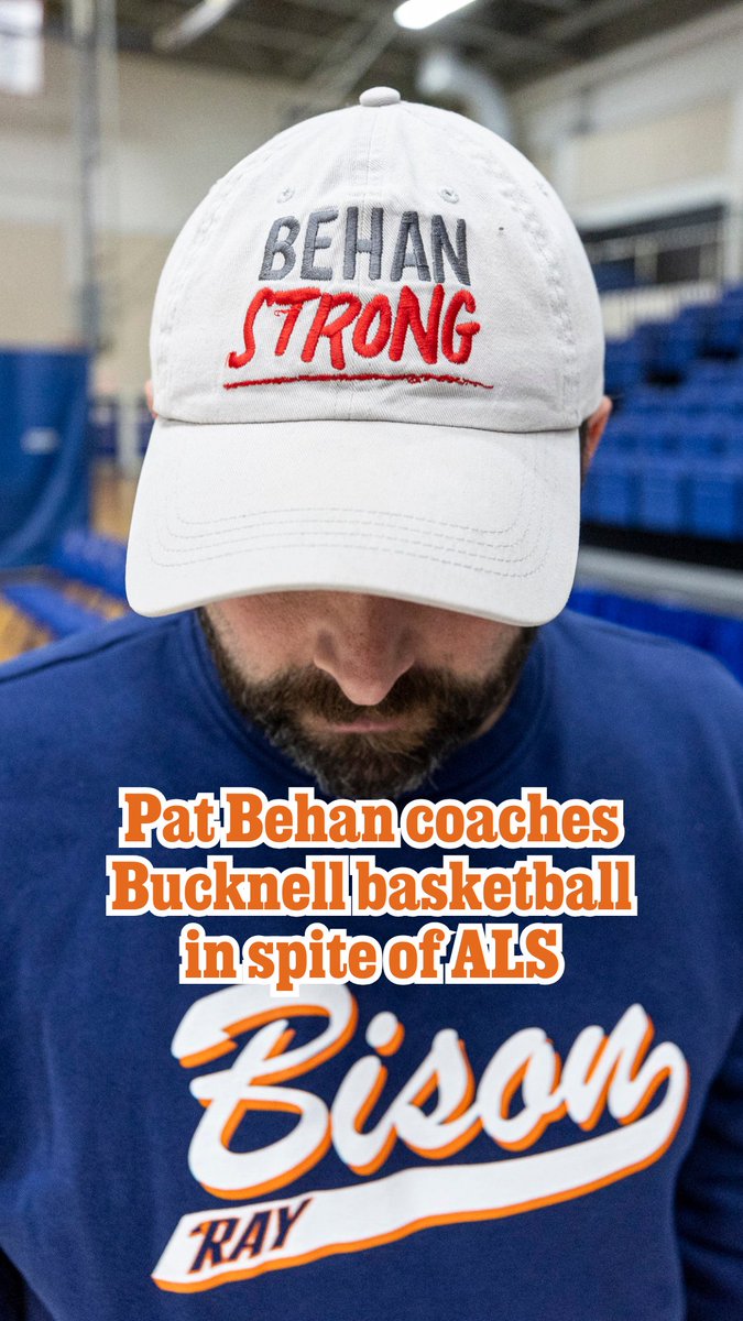 Pat Behan's eyes and mind have been spared by ALS. He uses them to coach basketball at Bucknell.