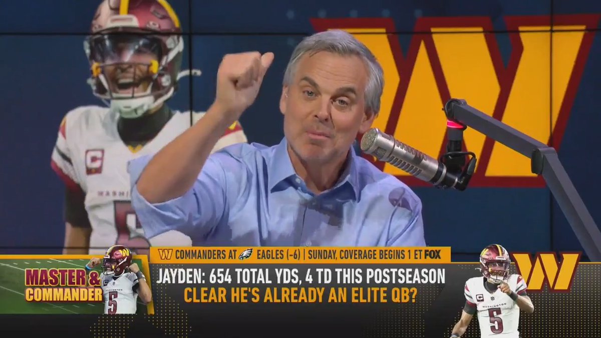 Jayden Daniels is the Patrick Mahomes of the NFC: "The pecking order will start with him next year. I don't think it's a reach or hyperbolic." — Colin Cowherd