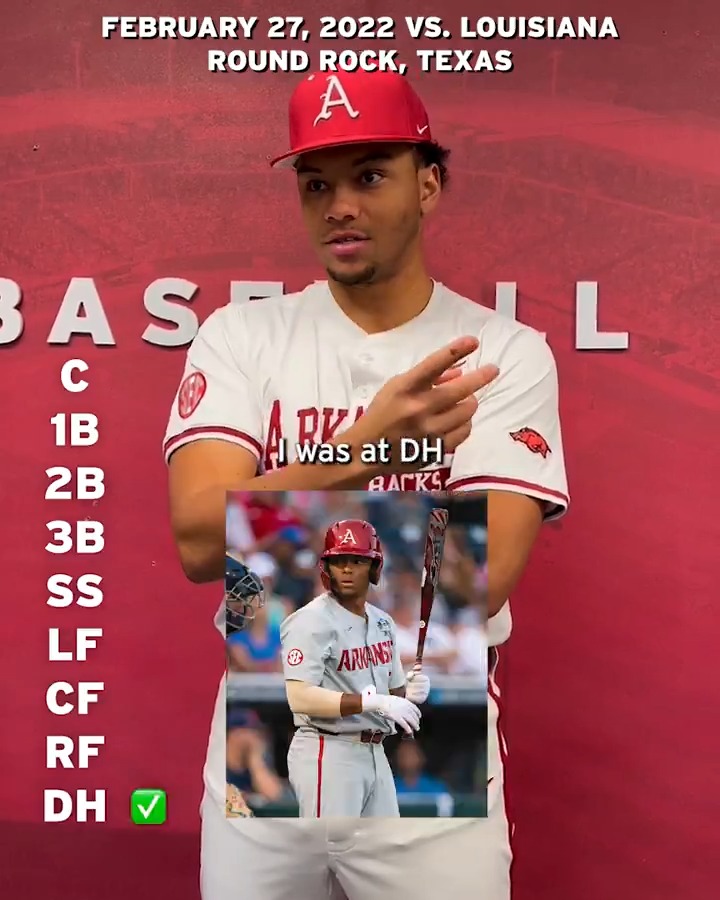 Can Kendall Diggs name the starting lineup from his Razorback debut? 🤔