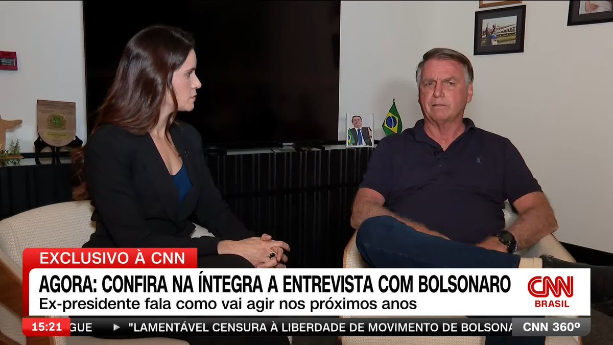 À CNN, o ex-presidente Jair Bolsonaro (PL) afirmou que o autor do plano para matar o presidente Luiz Inácio Lula da Silva (PT), o vice-presidente Geraldo Alckmin (PSB) e o ministro do Supremo Tribunal Federal (STF) Alexandre de Moraes deve ser responsabilizado. #CNNBrasil360º