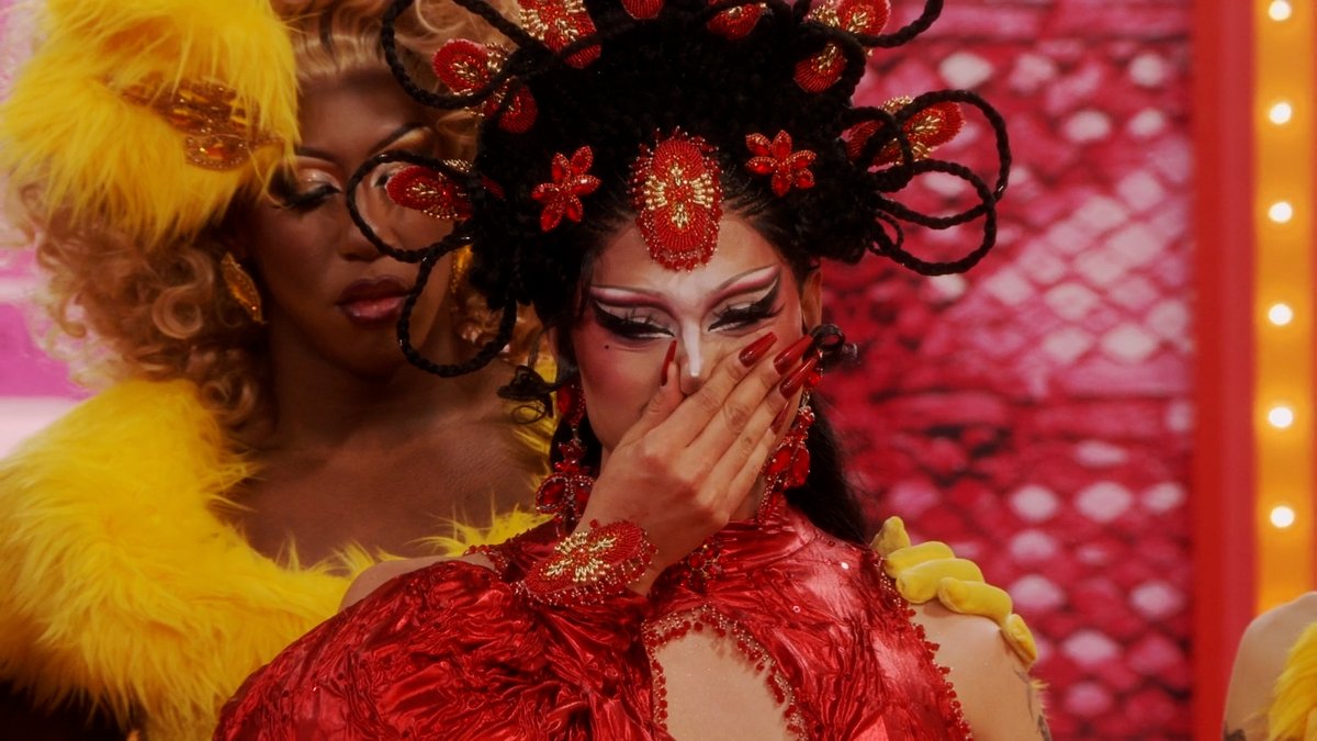Emotions are running on HIGH in the Werk Room after the first elimination of the season 😢 Snatch up a first lewk at tomorrow's all-new #DragRace now 👉